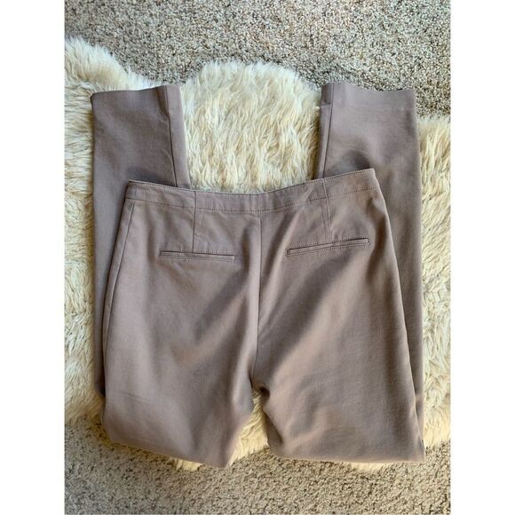 T by Alexander Wang Slim Stretch Pants with Ankle Zipper Beige Tan Size S - Picture 6 of 12